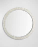 Image 1 of 2: 24" Round Capiz Mirror Designed By J. Kent Martin