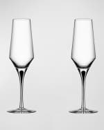 Image 2 of 3: Orrefors Métropole Champagne Glasses, Set of 2