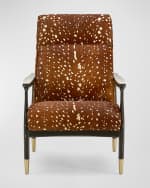 Image 2 of 4: Massoud Elisabeth Hair Hide Accent Chair
