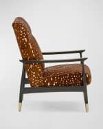 Image 3 of 4: Massoud Elisabeth Hair Hide Accent Chair