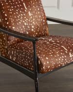 Image 4 of 4: Massoud Elisabeth Hair Hide Accent Chair