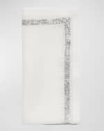 Image 3 of 3: Kim Seybert Silver Impression Napkin 