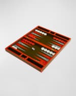 Image 2 of 4: Jonathan Adler Leopard Backgammon Set