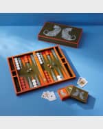 Image 4 of 4: Jonathan Adler Leopard Backgammon Set