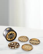 Image 1 of 2: Jonathan Adler Molotov Cocktail Coasters, Set of 4
