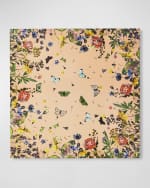 Image 1 of 2: Nomi K Floral Butterfly Lacquer Placemat