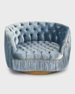 Image 2 of 4: Haute House Emma Swivel Chair