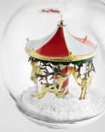 Image 4 of 4: Michael Aram Merry Go Round Snowglobe Ornament