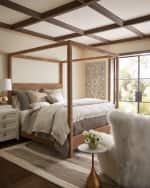 Image 2 of 2: Lili Alessandra Aria Quilted Coverlet Matte Velvet, King