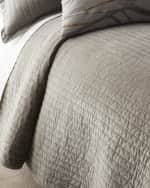 Image 1 of 2: Lili Alessandra Aria Quilted Coverlet Matte Velvet, King