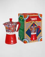 Image 3 of 6: Bialetti x Dolce&Gabbana Moka Express 6-Cup Stovetop Coffee Pot