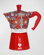 Image 1 of 6: Bialetti x Dolce&Gabbana Moka Express 6-Cup Stovetop Coffee Pot