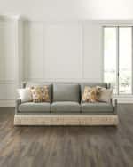 Image 1 of 7: Massoud Floraine Fringed Sofa - 93"