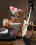 Image 2 of 5: Massoud Hassanne Swivel Wing Chair