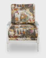 Image 3 of 5: Massoud Kristove Spindle Chair