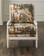 Image 1 of 5: Massoud Kristove Spindle Chair