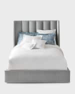 Image 3 of 5: Massoud Romane Channel-Tufted King Bed