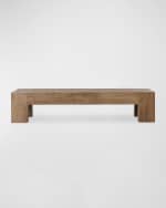 Image 2 of 5: Four Hands Abaso Rectangle Cocktail Table