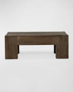 Image 2 of 6: Four Hands Abaso Small Square Coffee Table