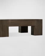 Image 5 of 6: Four Hands Abaso Small Square Coffee Table