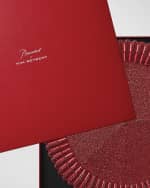 Image 2 of 3: Baccarat x Kim Seybert Etoile Red Placemats, Set of 2