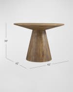 Image 4 of 6: Katherine Noble by BMC Raney 42" Round Dining Table