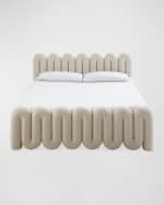 Image 1 of 3: Jonathan Adler Serpentine King Bed