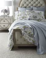 Image 2 of 2: Matouk Schumacher Pomegranate Linen Duvet Cover, KING