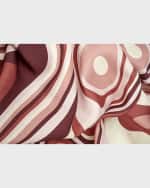 Image 3 of 3: L'Objet Waves Linen Sateen Tablecloth, 70" x 126"