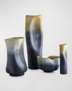 Image 5 of 5: Global Views Indent Ceramic Vase, Large 