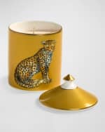 Image 2 of 2: Halcyon Days Leopard Gold Jasmine Lidded Candle 