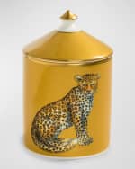 Image 1 of 2: Halcyon Days Leopard Gold Jasmine Lidded Candle 