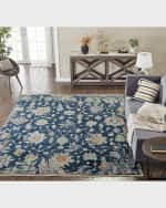 Image 2 of 4: Lawrence Midnight Hand-Knotted Rug, 3' x 10'