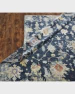 Image 3 of 4: Lawrence Midnight Hand-Knotted Rug, 3' x 10'