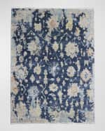 Image 1 of 4: Lawrence Midnight Hand-Knotted Rug, 3' x 10'