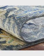 Image 4 of 4: Lawrence Midnight Hand-Knotted Rug, 3' x 10'