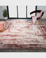 Image 3 of 4: Rosalie Power-Loomed Rug, 3' x 10'