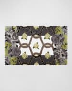Image 1 of 2: MacKenzie-Childs Really Rosy Rug, 2' x 4'