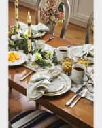 Image 3 of 3: MacKenzie-Childs Sterling Check Butterfly Candle Holders, Set of 2