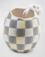 Image 1 of 2: MacKenzie-Childs White Rabbit Vase