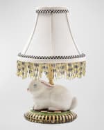 Image 1 of 3: MacKenzie-Childs Rabbit Warren 16" Table Lamp