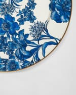 Image 2 of 2: MacKenzie-Childs English Garden Royal Blue Enamel Charger Plate