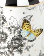 Image 2 of 5: MacKenzie-Childs Butterfly Toile Teapot