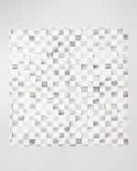 Image 2 of 2: MacKenzie-Childs Sterling Check Napkin