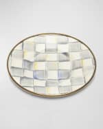 Image 2 of 2: MacKenzie-Childs Sterling Check Enamel Saucer