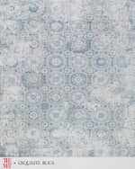 Image 8 of 8: Exquisite Rugs x THE MET Legacy Power Loomed Ivory & Blue Rug, 12' x 15'
