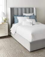 Image 5 of 5: Massoud Romane Channel-Tufted King Bed