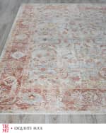 Image 2 of 7: Exquisite Rugs x THE MET Antique Loom Blue & Rust Rug, 10' x 14'