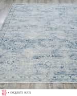 Image 2 of 7: Exquisite Rugs x THE MET Vintage Loom Light Blue & Blue Rug, 8' x 10'