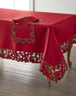 Image 3 of 4: Holly Ribbon Napkins, Set of 4 